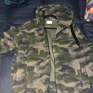 Camo fleece jacket